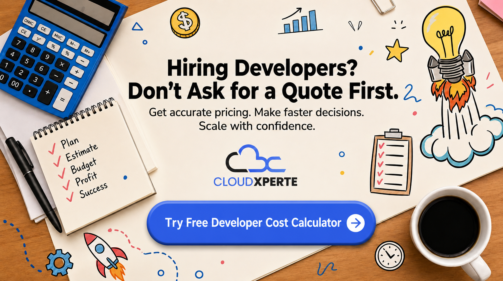 Hiring developers? Get accurate pricing with the free developer cost calculator